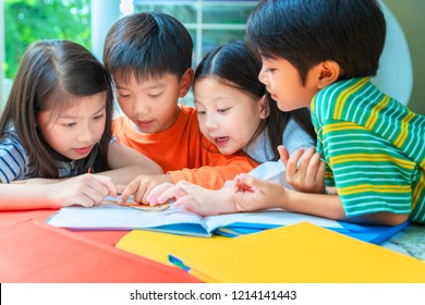 Children reading books